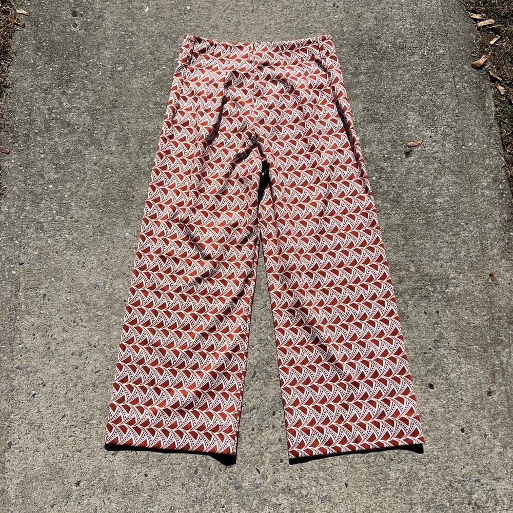 Jones New York Red and White Wide Leg Pants - Picture 5 of 9